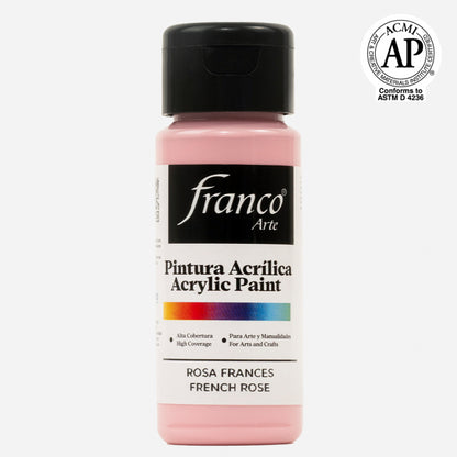 7707227489047 Pintura Acrilica Franco Arte Pintura Acrílica 60 ml Rosa Acrílica Cartel Arte & Papelería