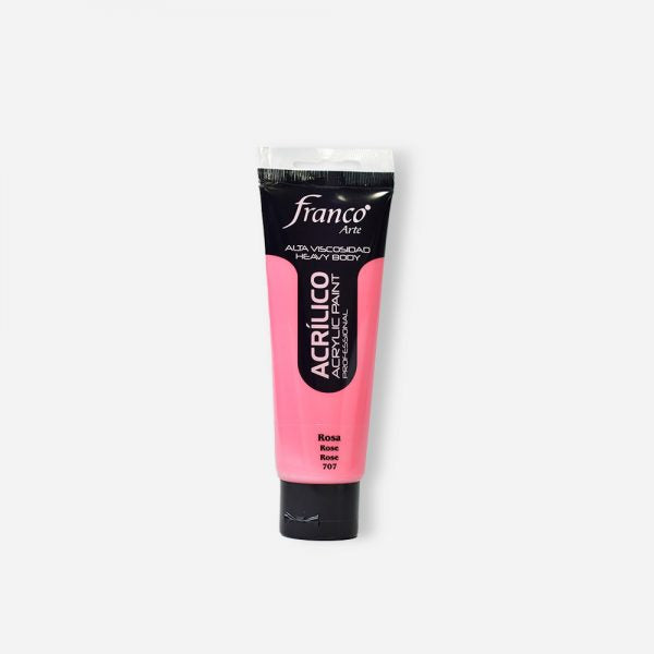 7707227489061 Pintura Acrilica Profesional Franco Arte Pintura Acrílica 100 ml Rosa Profesional Cartel Arte & Papelería