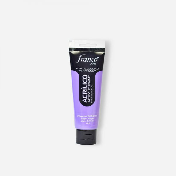 7707227489085 Pintura Acrilica Profesional Franco Arte Pintura Acrílica 100 ml Purpura Brillante Profesional Cartel Arte & Papelería