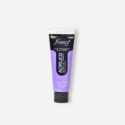 7707227489085 Pintura Acrilica Profesional Franco Arte Pintura Acrílica 100 ml Purpura Brillante Profesional Cartel Arte & Papelería