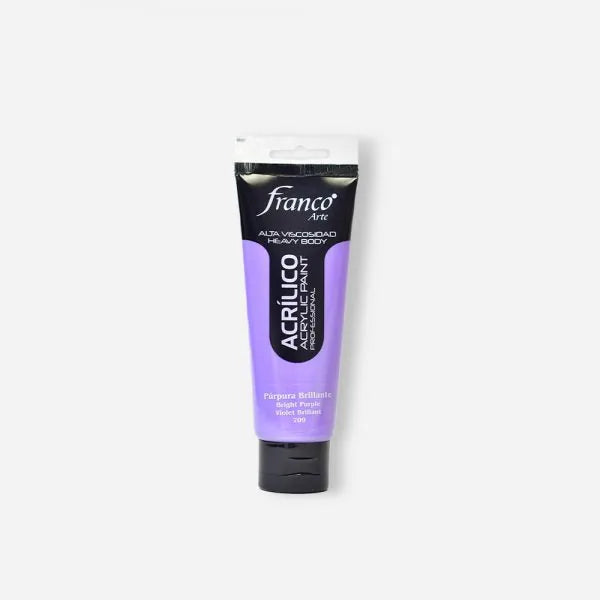 7707227489085 Pintura Acrilica Profesional Franco Arte Pintura Acrílica 100 ml Purpura Brillante Profesional Cartel Arte & Papelería