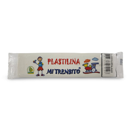 7707326070108 Barra Plastilina Mi Trensito Plastilina Unidad Blanca Cartel Arte & Papelería