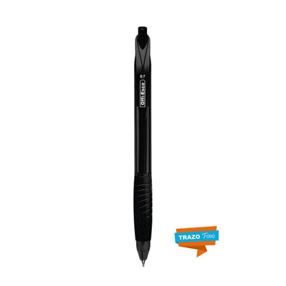 7708013947123 Bolígrafo Semi Gel Offiesco 0.7 mm Oe-050 Negro Cartel Arte & Papelería