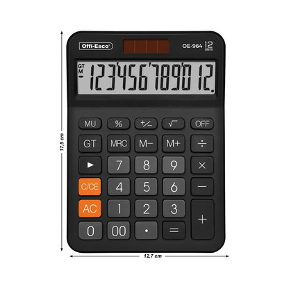 7708820918682 Calculadora Offiesco 12 Digitos OE - 964 Cartel Arte & Papelería