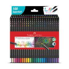 7891360673163 Caja Colores Faber Castell Lápices de colores X 100 Unidades Surtido Super Soft Cartel Arte & Papelería