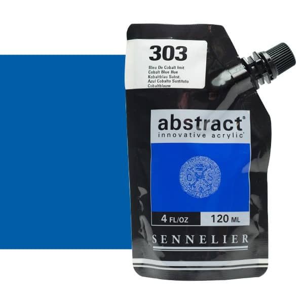 0V20115000000 Acrilico Abstract Sennelier 120ml Azul Cobalto-Ref. 303-Cartel Arte & Papelería