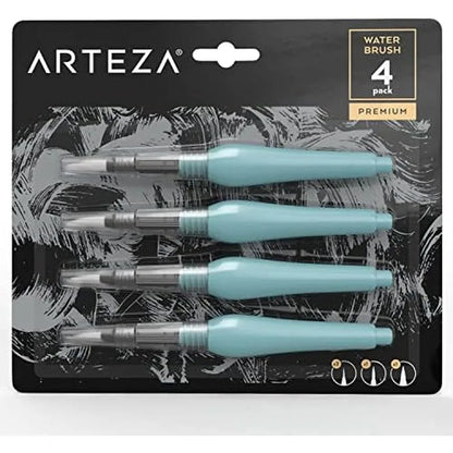 851309007012 Water Brush Set Arteza Pinceles de agua X 4 Unidades Water Brush Set Cartel Arte & Papelería