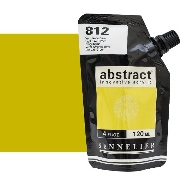 0V34345000000 Acrilico Abstract Sennelier 120ml Verde Oliva Claro-Ref. 812-Cartel Arte & Papelería
