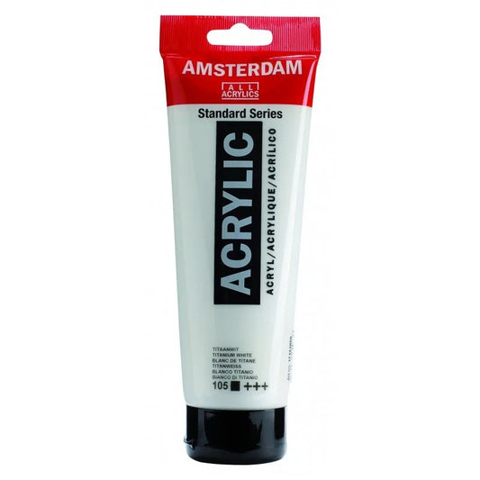 Acrílico Amsterdam Blanco Titanio 120 ml, referencia 105