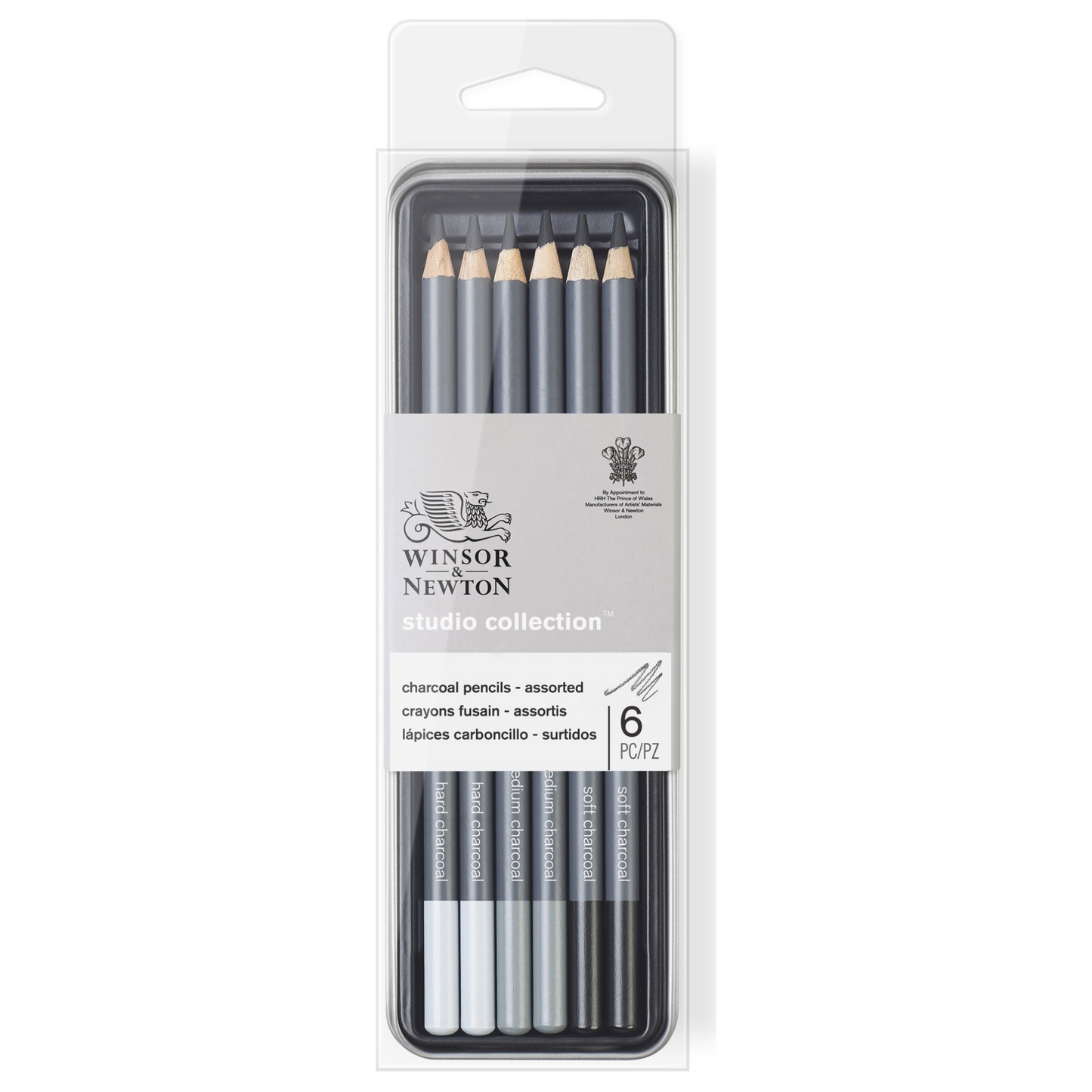 884955069677 Caja Lapiz Winsor Lápiz de Carboncillo X 6 Unidades Surtido RF0490025 Cartel Arte & Papelería