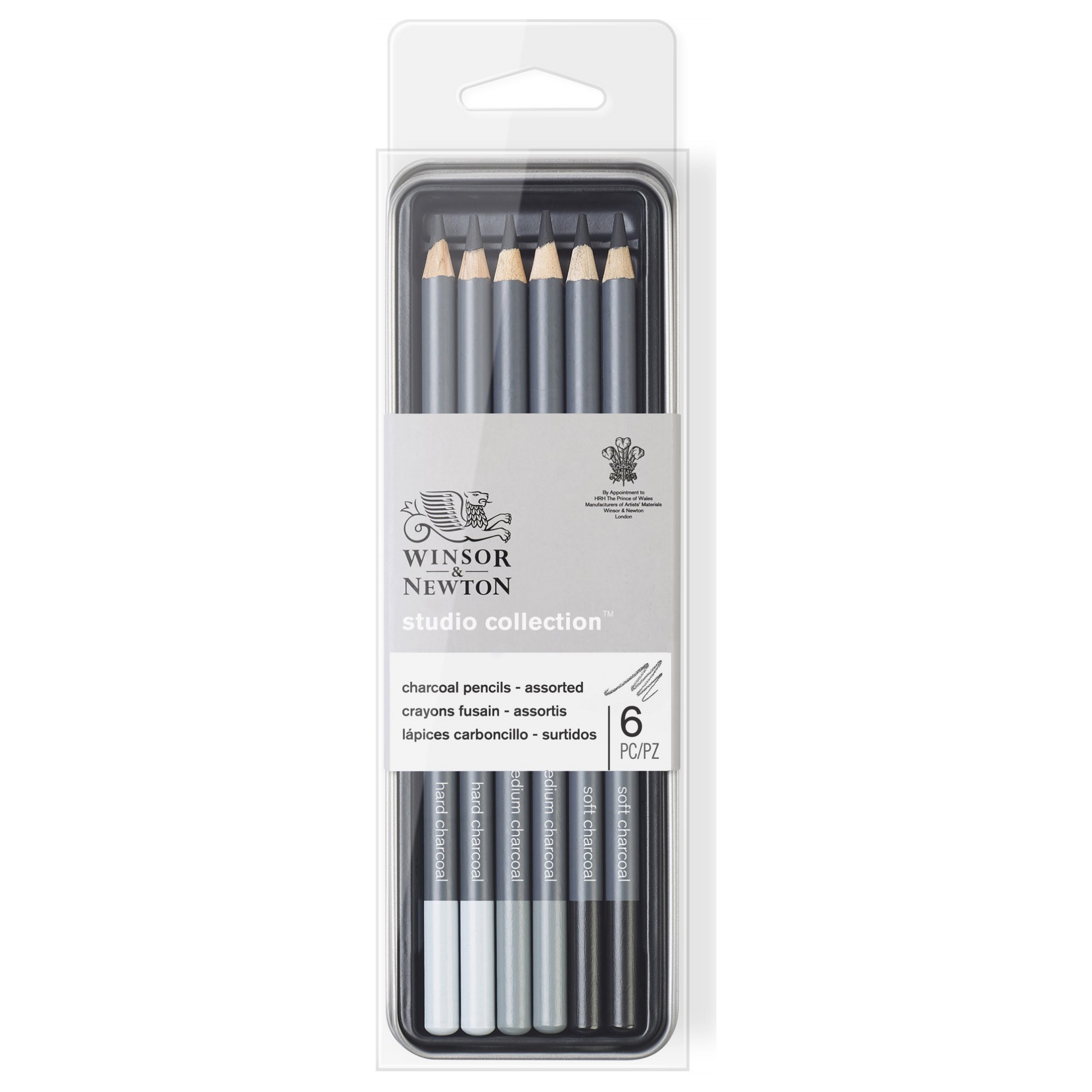 884955069677 Caja Lapiz Winsor Lápiz de Carboncillo X 6 Unidades Surtido RF0490025 Cartel Arte & Papelería