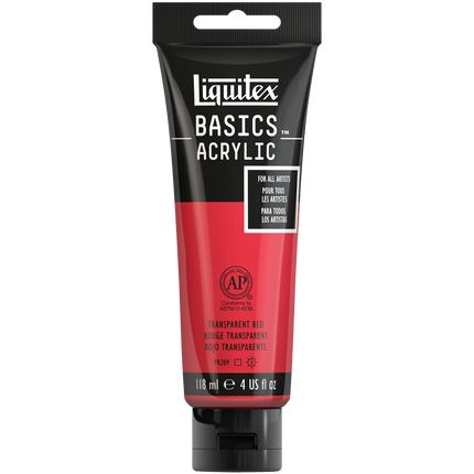 887452031123 Acrilico Liquitex Pintura Acrílica 118 ml Rojo Transparente RF 047 Cartel Arte & Papelería