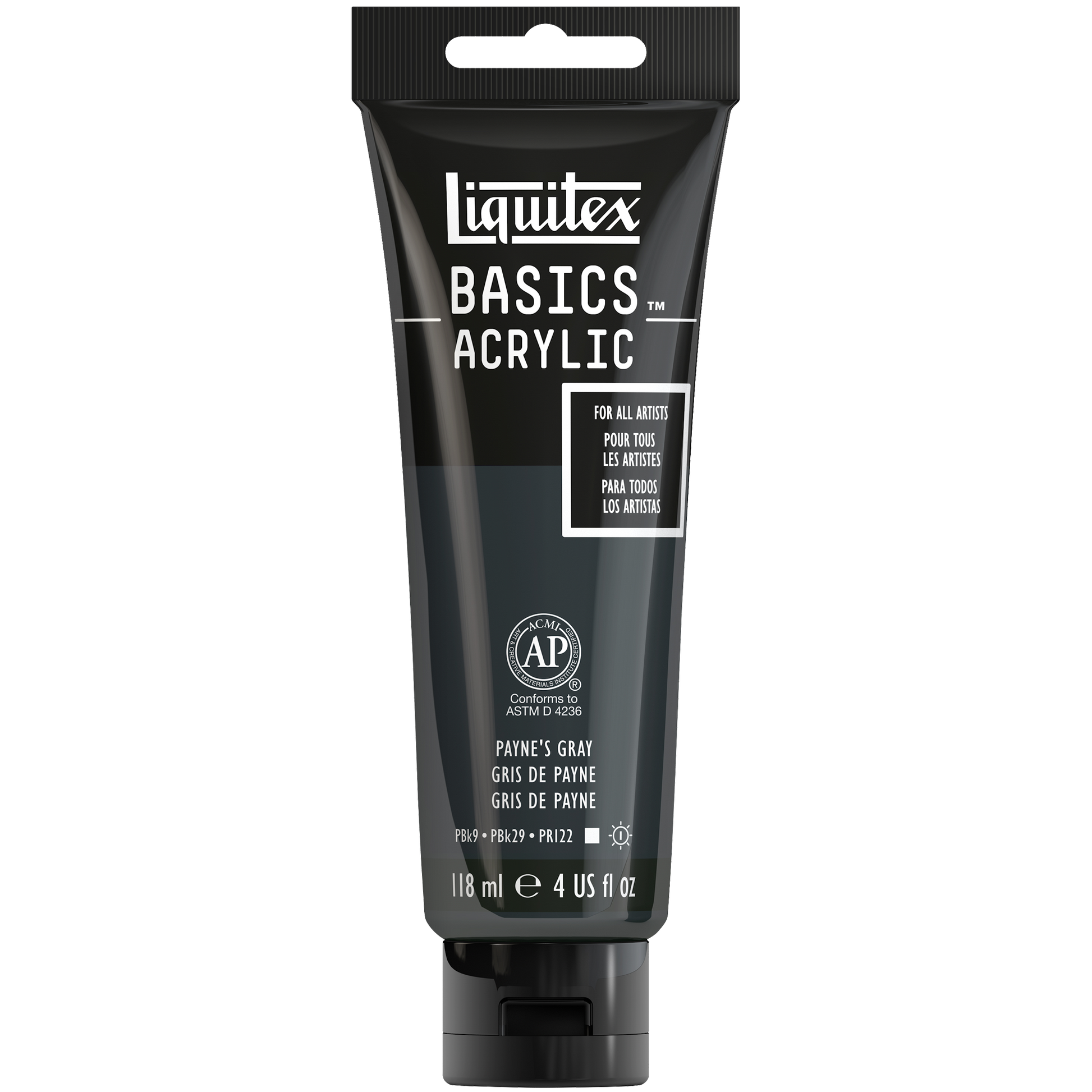 887452031192 Acrilico Liquitex Pintura Acrílica 118 ml Gris De Payne RF 310 Cartel Arte & Papelería