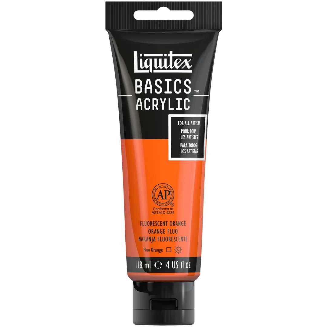 887452031222 Acrilico Liquitex Pintura Acrílica 118 ml Naranja Fluorescente RF 982 Cartel Arte & Papelería