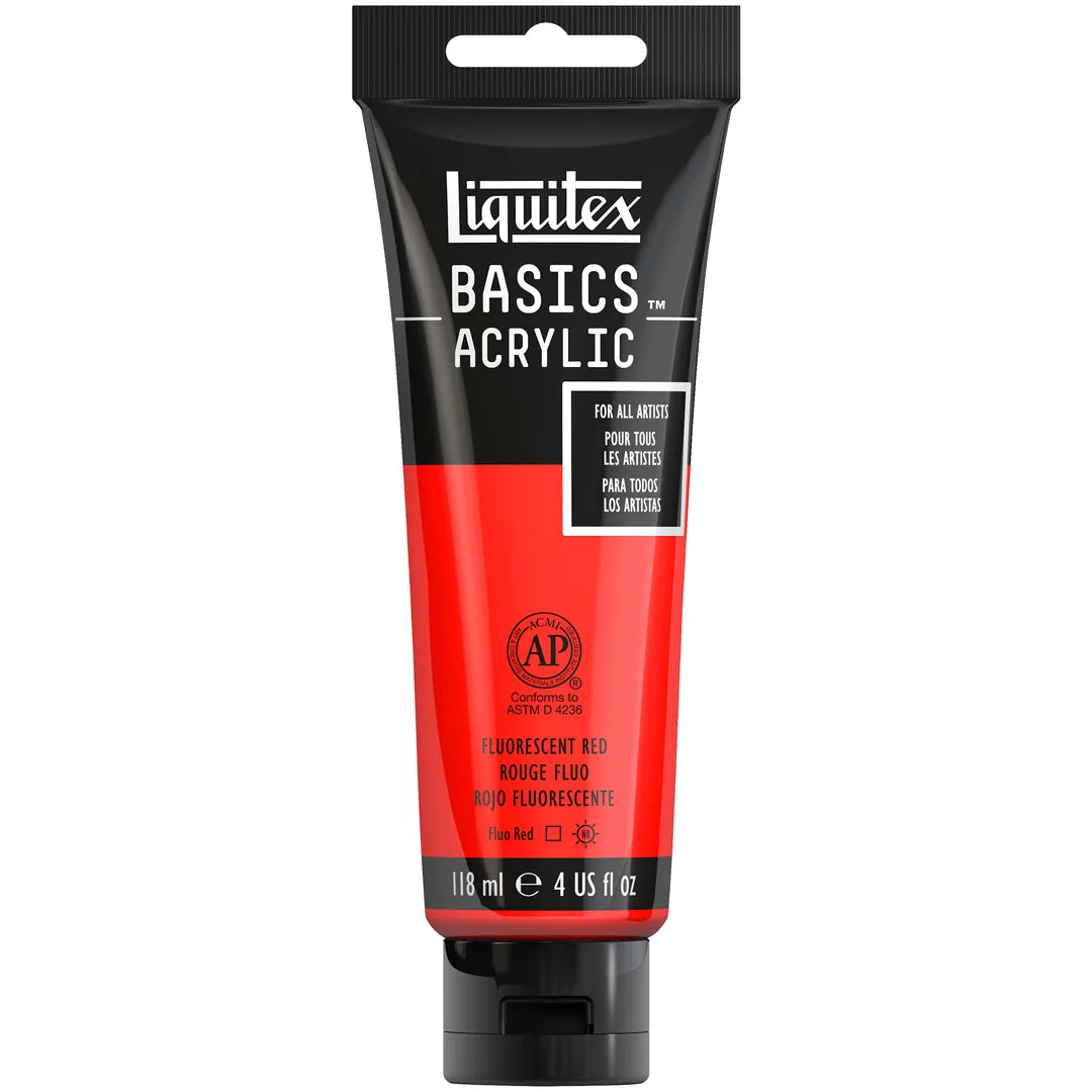887452031246 Acrilico Liquitex Pintura Acrílica 118 ml Rojo Fluorescente RF 983 Cartel Arte & Papelería