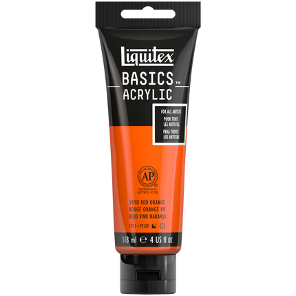 887452031291 Acrilico Liquitex Pintura Acrílica 118 ml Rojo Vivo Naranja RF 620 Cartel Arte & Papelería