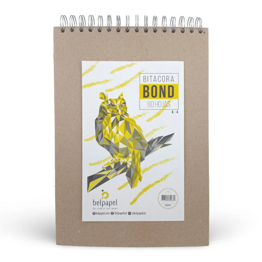 Bitácora Argollada Bond Belpapel tamaño A4