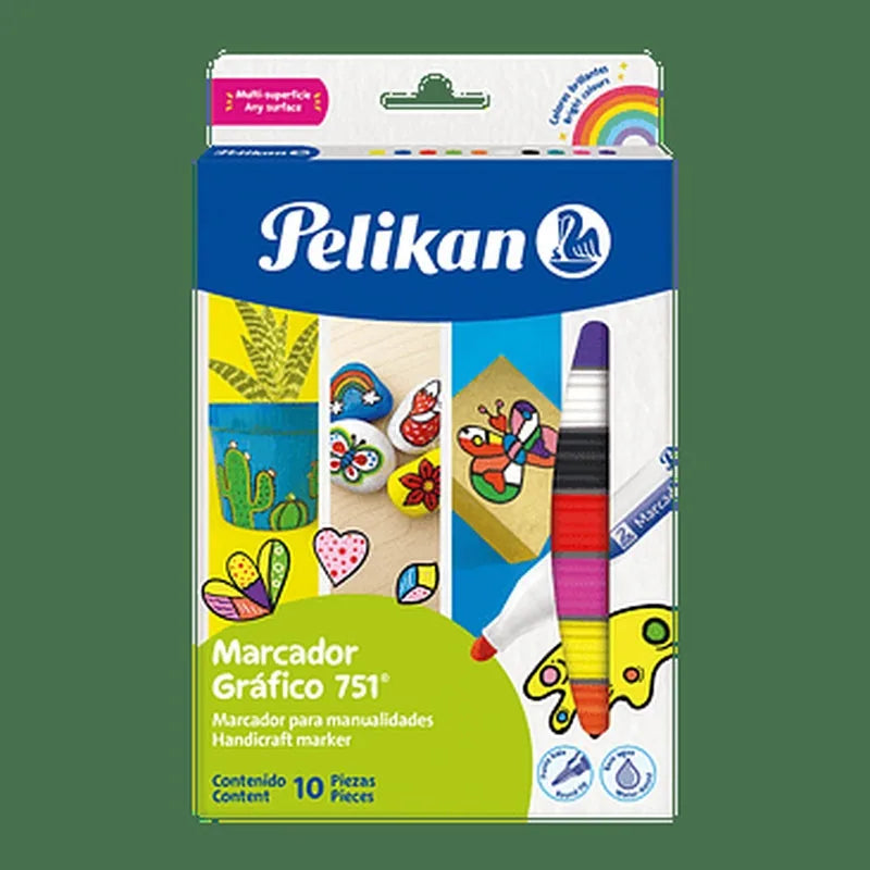 Marcador Gráfico Pelikan 751 color dorado
