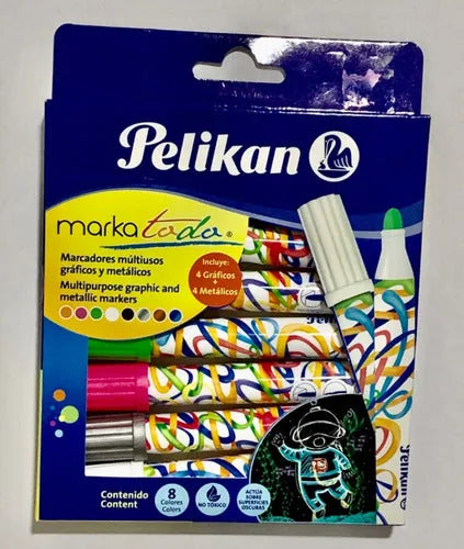 Marcador Multiusos Pelikan surtido de 8 colores