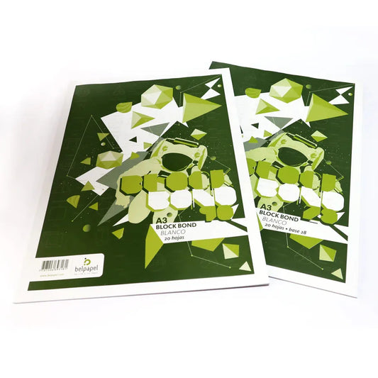 Block Bond Belpapel 300gr 20 hojas tamaño A4