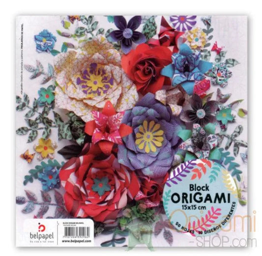 Block Origami Surtido BELPAPEL 20 hojas 15x15 cm