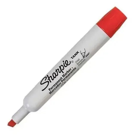 Marcador Sharpie Tank Sanford color permanente azul, negro, rojo, verde