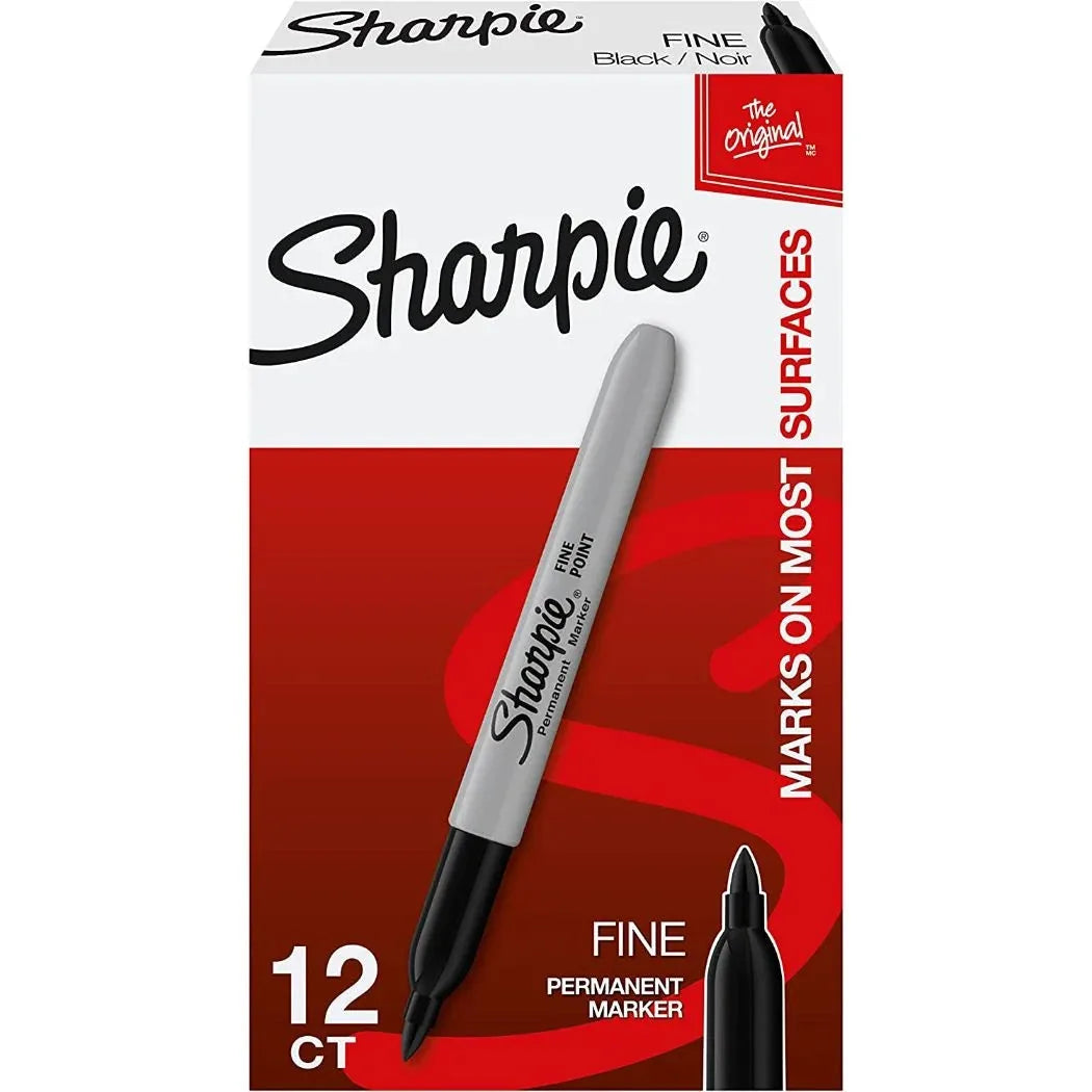 Marcador Sharpie Fino 12 Sanford - Punta fina y variedad de colores