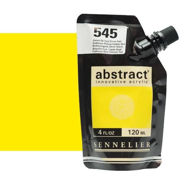 0V20111000000 Acrilico Abstract Sennelier 120ml Amarillo Limon-Ref. 545-Cartel Arte & Papelería