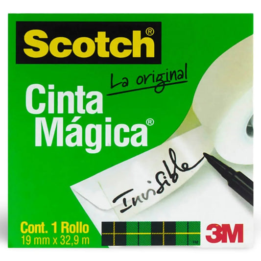 Cinta Magica 3M Transparente 19 mm X 16.5 mt Cartel Arte & Papelería