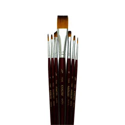 Juego Pincel Mixto Fibra Sintética Kangrui Gioto Nylon 5