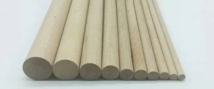 Varilla de balso redondo madera cruda variedad de tamaños