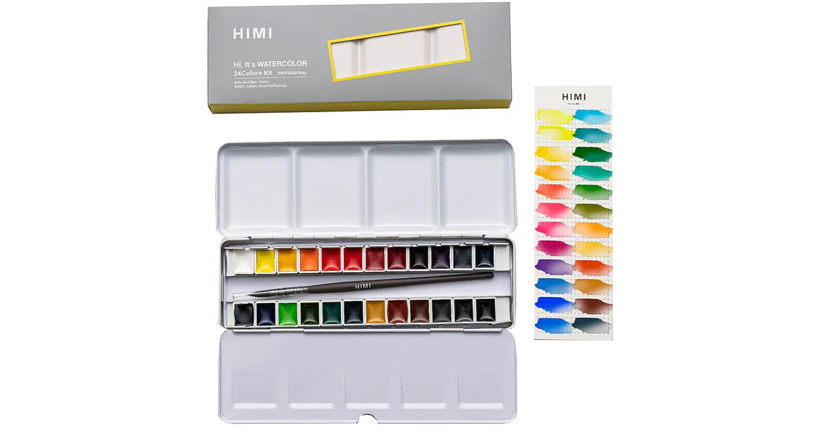 Juego de Acuarelas Portátil Himi