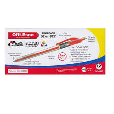 Bolígrafo Semi Gel Offiesco