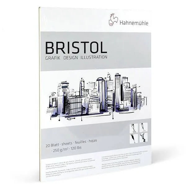 4011367103750 Block Bristol Para Dibujo de Ilustración Hahnemuhle A-3 29.2 x 41.2 cm 250 gr Cartel Arte & Papelería