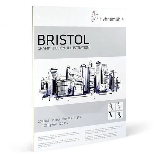 4011367103750 Block Bristol Para Dibujo de Ilustración Hahnemuhle A-3 29.2 x 41.2 cm 250 gr Cartel Arte & Papelería