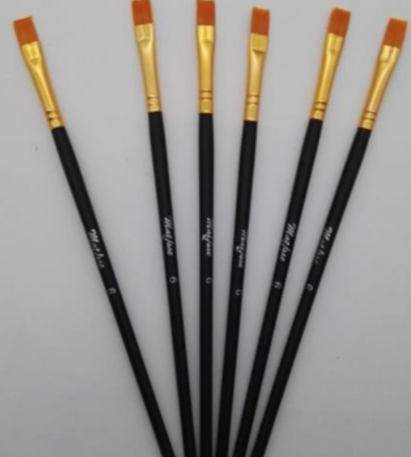 Pincel Plano Fibra Sintética Matisse Nylon