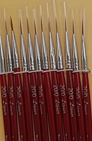 Pincel Liner Fibra Natural Matisse Cabo Corto Pelo de Marta