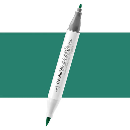 6972099699103 Marcador Alcohol Art Marker Ohuhu - Tonos Verdes Unidad Forest Green BG7 Cartel Arte & Papelería