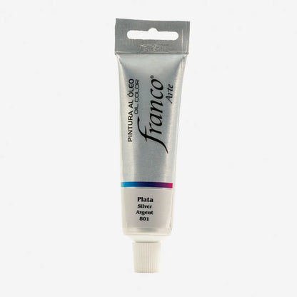 7707759481267 Óleo Franco Arte 50 ml Plata 801 Óleo Cartel Arte & Papelería