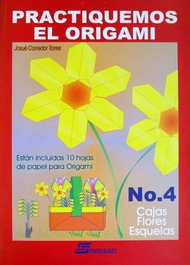 7703265990132 Libro Practiquemos Origami Nessan 1 Tomo de 24 x 17 cm # 4 Cajas - Flores  - Esquelas Cartel Arte & Papelería