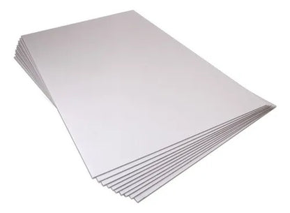 Papel Propalcote Importado 200 gr Blanco - uso en scrapbooking