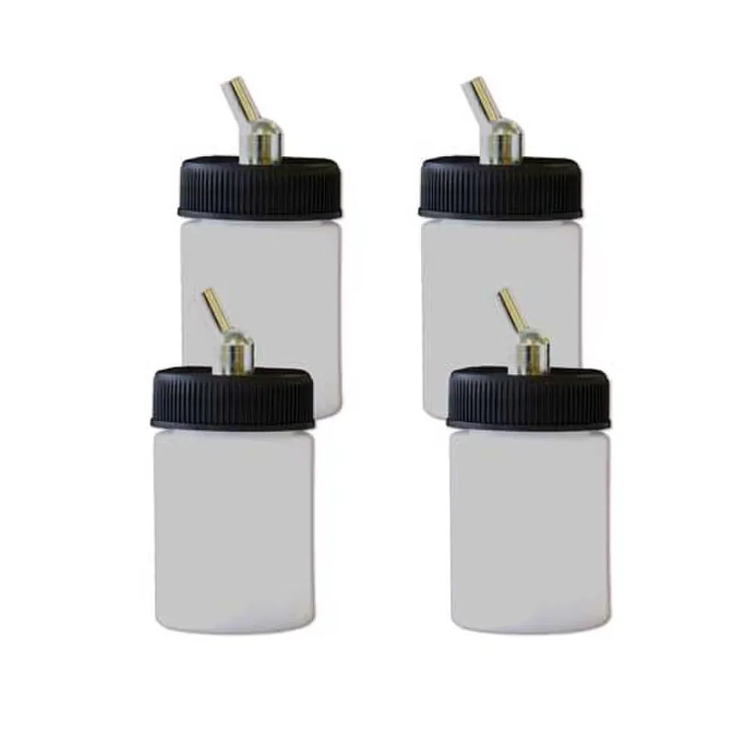 Botellas De Plástico Para Modelos VL, MIL, SI & TS Aerógrafos Paasche x4 1oz BA-60 Cartel Arte & Papelería