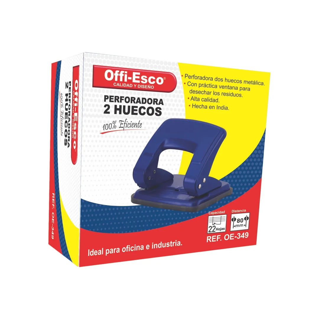 7708013947871 Perforadora Offiesco Mediana OE-349 Cartel Arte & Papelería