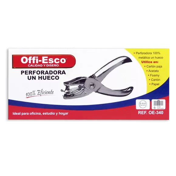 7709990737950 Perforadora Offiesco Un Hueco OE- 340 Cartel Arte & Papelería