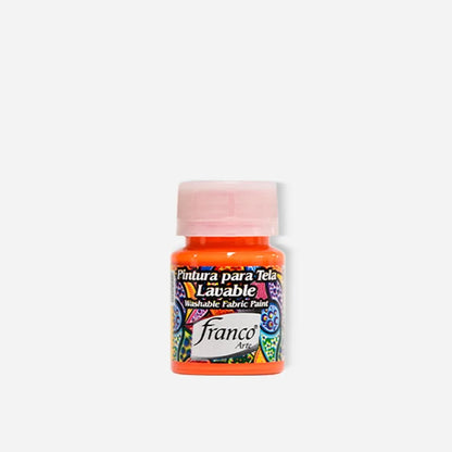 7707227485421 Pintura Para Tela Franco Arte 30 ml Fluorescente Naranja Para Tela Cartel Arte & Papelería