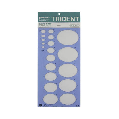 7700000024831 Plantilla Trident de Ovalos Unidad Ovalos Mod D-5 Cartel Arte & Papelería