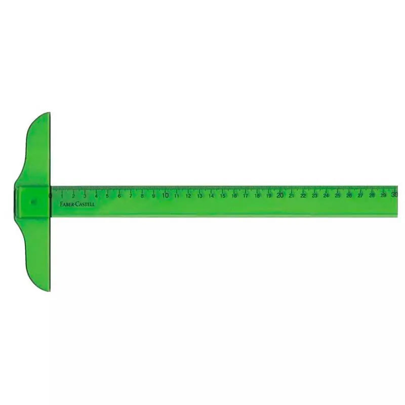 7703336205110 Regla Acrilica Faber Castell 30 cm Rf 457-30A Verde Cartel Arte & Papelería