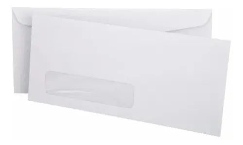7700000035592 Sobre Norma X 500 Unidades 23.4 X12 cm 20A Oficio con Ventanilla Blanco Cartel Arte & Papelería