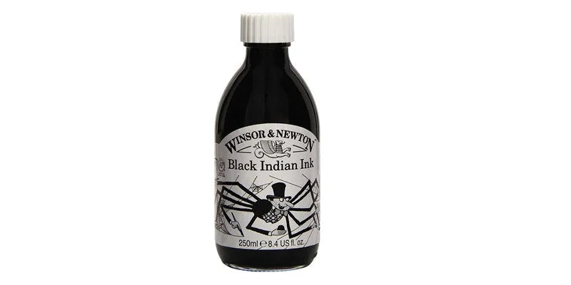 094376953053 Tinta China Winsor and Newton 250 ml Negro REF 030 Cartel Arte & Papelería