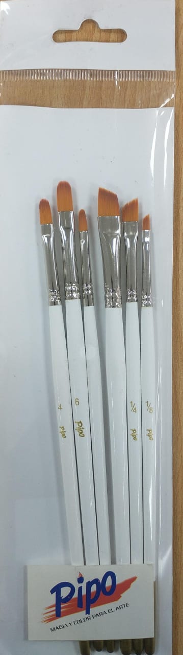 Set Pincel Fibra Sintetica Pipo